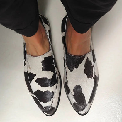 Moocha | Trendige Kuhflecken Slip-Ons