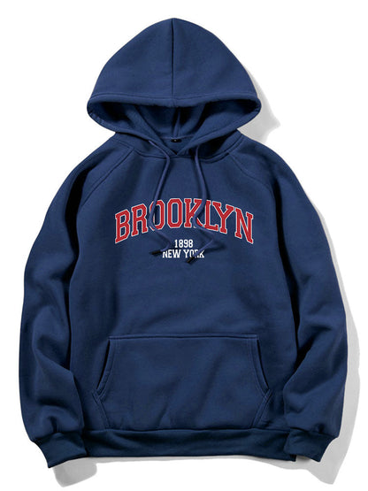 Brooklyn Graphic Hoodie with Letter Design