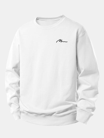 Herren Slogan Druck Relaxed Fit Sweatshirt