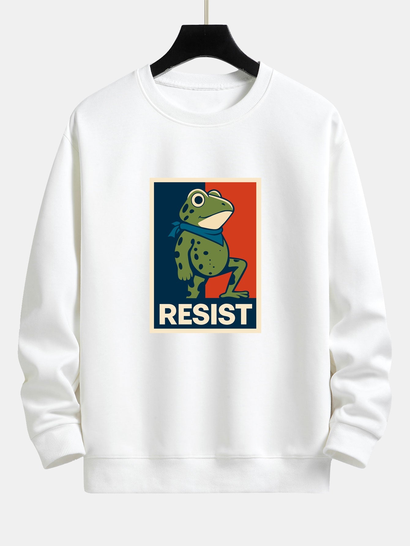 Resist Froschdruck Locker sitzendes Sweatshirt