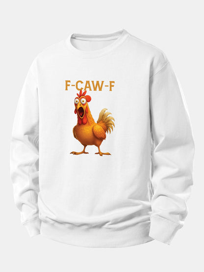 Houndstooth Relaxed Fit Sweatshirt