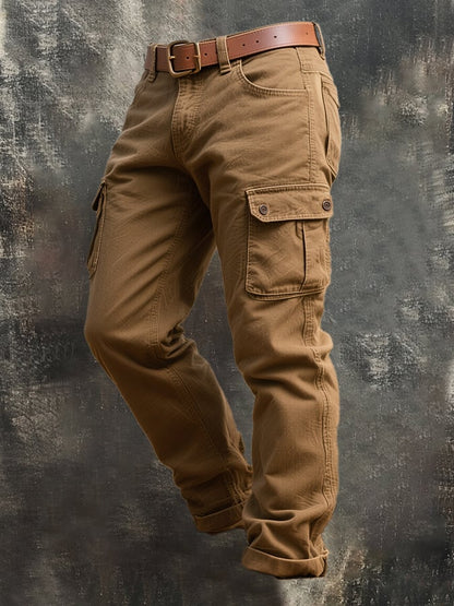 Herren Retro Multi-Pocket Casual Arbeitshose