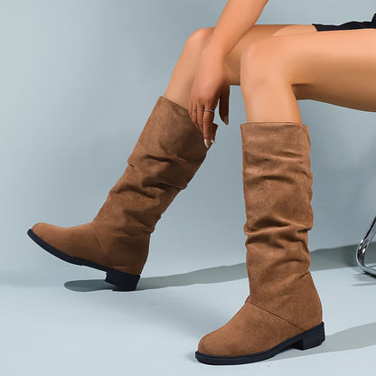 Damen Slouchy Stiefel bis zur Wade