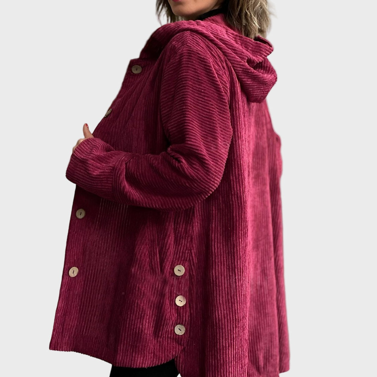 Indie | Cordjacke mit Kapuze