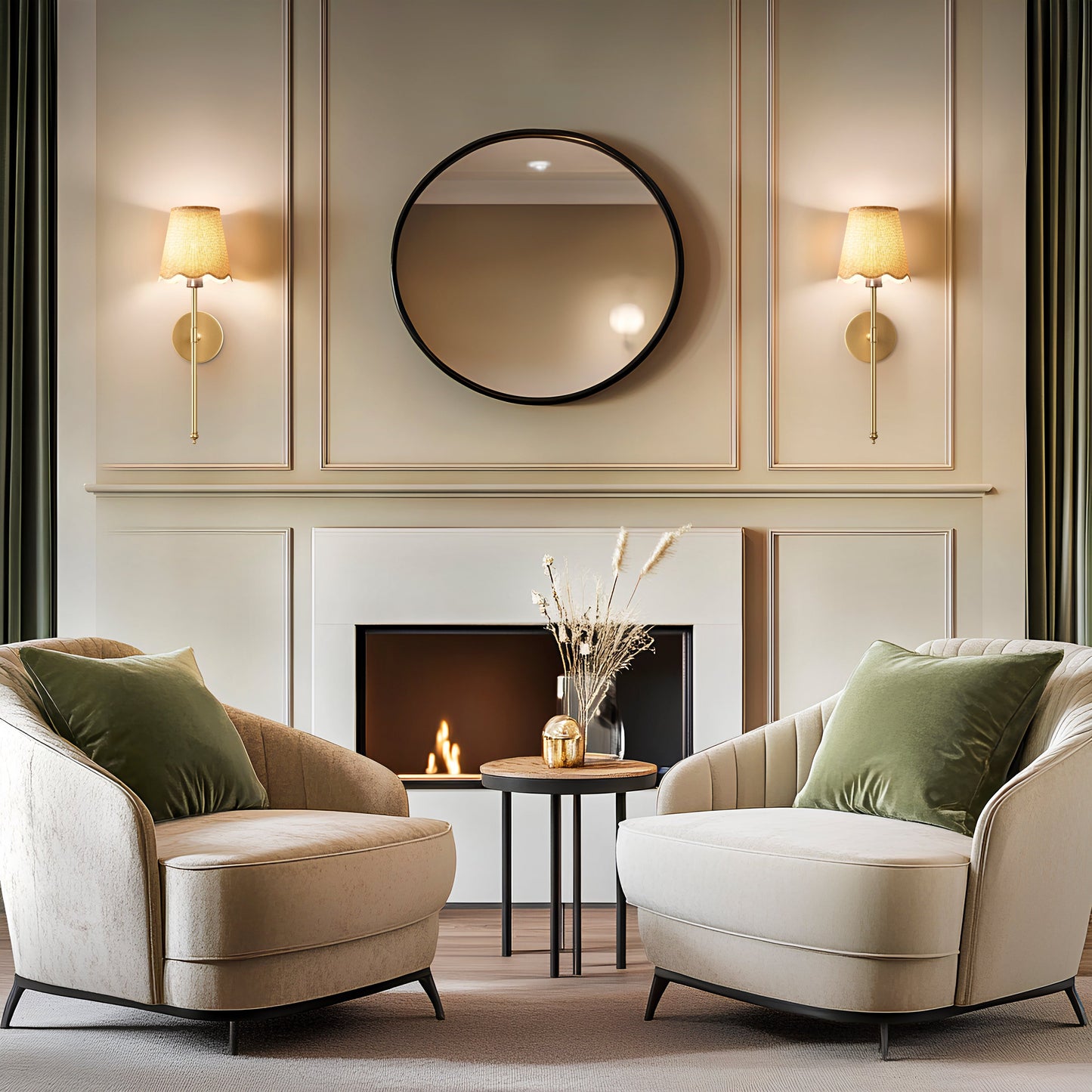 DRAHTLOSE BOHO WANDLEUCHTEN (SET AUS 2)