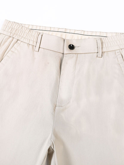 Gerade Bein Hose mit Elastischem Bund