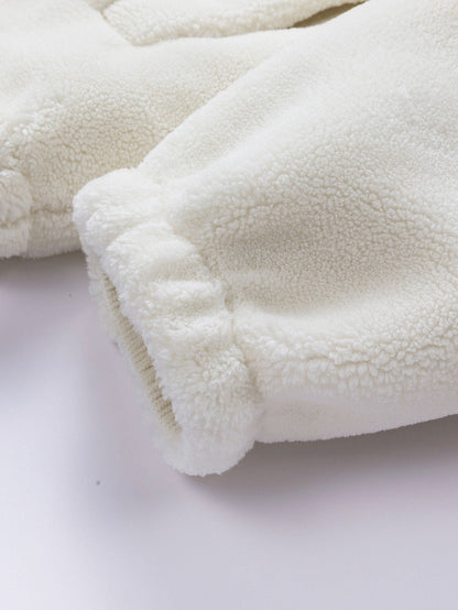 Teddy Corduroy Wendbare Kapuzenjacke