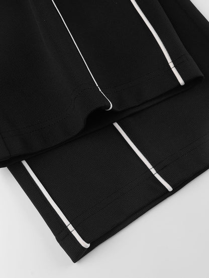 Bequeme Hose mit seitlichem Streifen