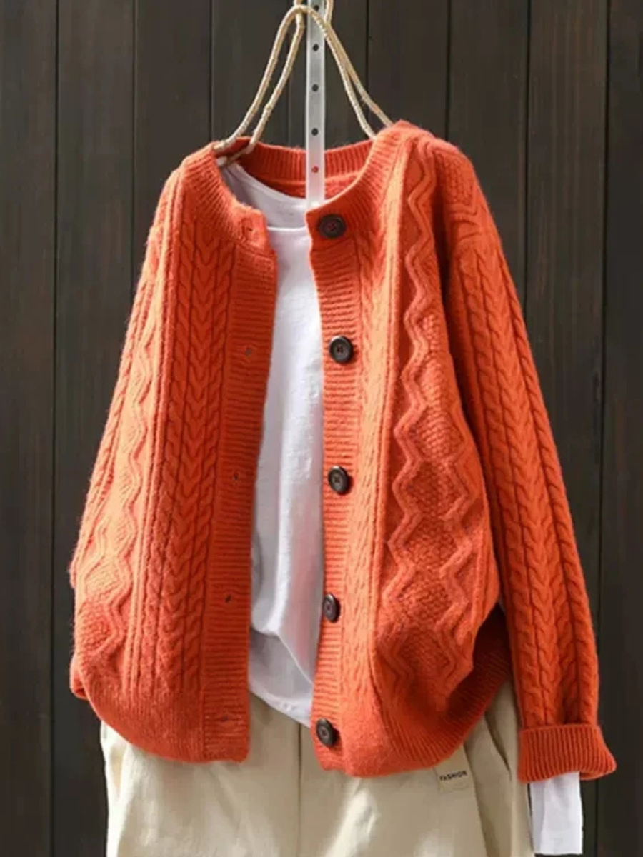 Lorenza™ - Strickjacke mit Kabelmuster
