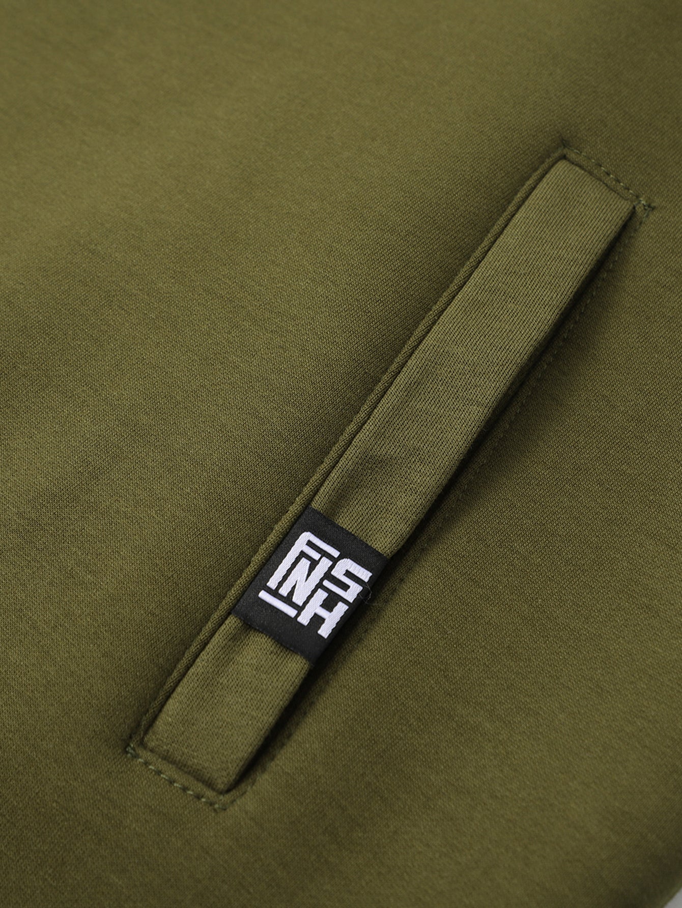 Fleecegefülltes Teddy-Sweatshirt mit Viertel-Reißverschluss