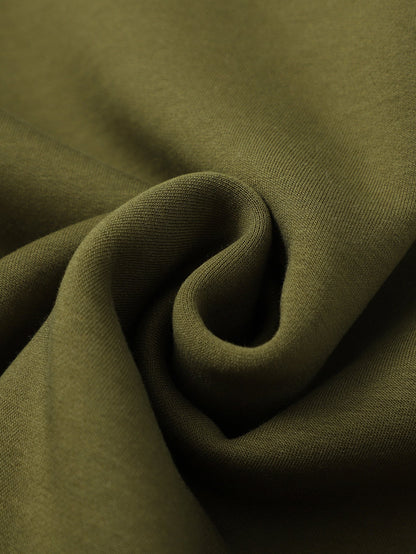 Fleecegefülltes Teddy-Sweatshirt mit Viertel-Reißverschluss