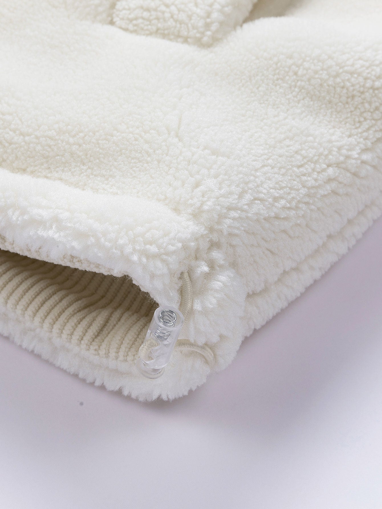 Teddy Corduroy Wendbare Kapuzenjacke