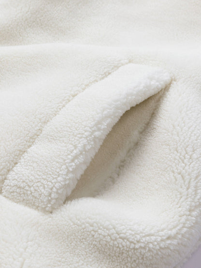 Teddy Corduroy Wendbare Kapuzenjacke