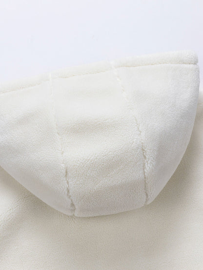 Teddy Corduroy Wendbare Kapuzenjacke