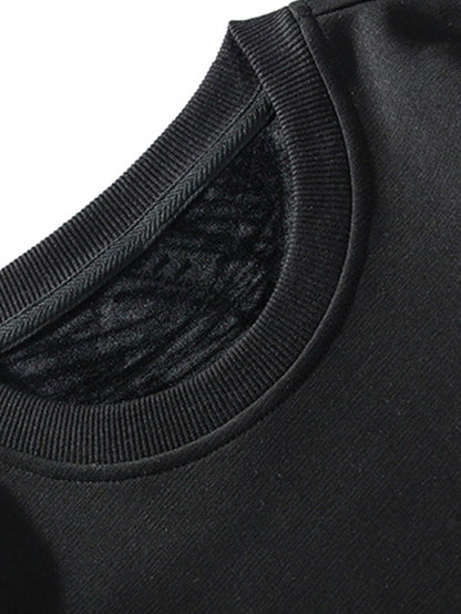 Locker sitzendes 2-in-1 Sweatshirt mit Rundhalsausschnitt