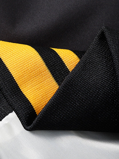 Baseballjacke im Locker-Schnitt mit kontrastierender Stickerei