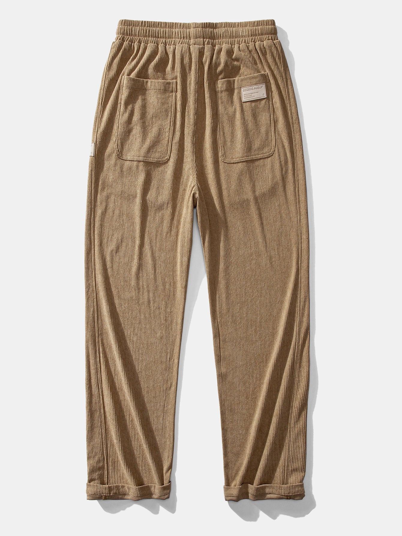 Bequeme Kontrast-Corduroy Poloshirts mit Kragen und gerade geschnittene Corduroy-Hosen