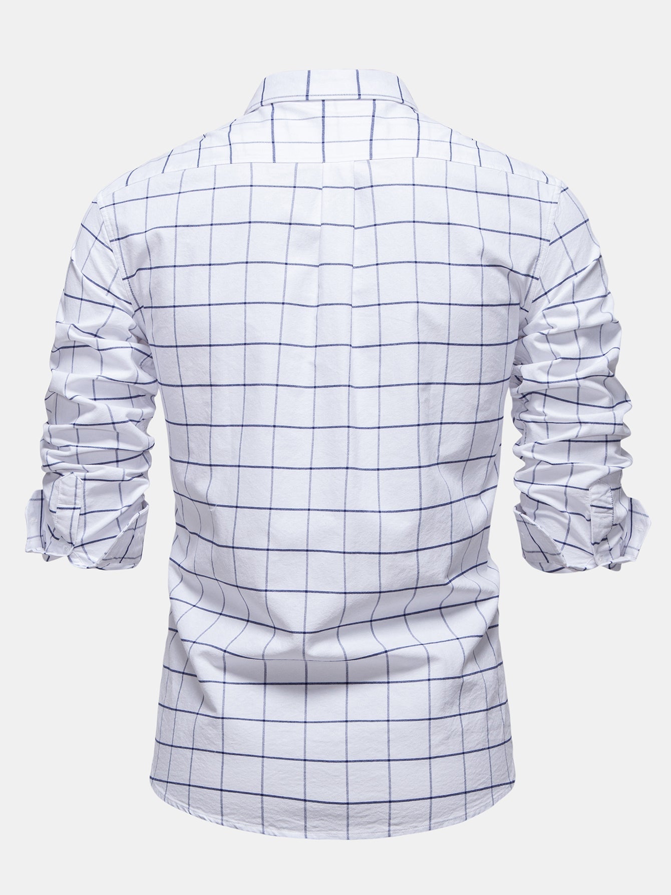 Cowboy Stickerei Baumwolle Kariertes Hemd mit Knöpfen