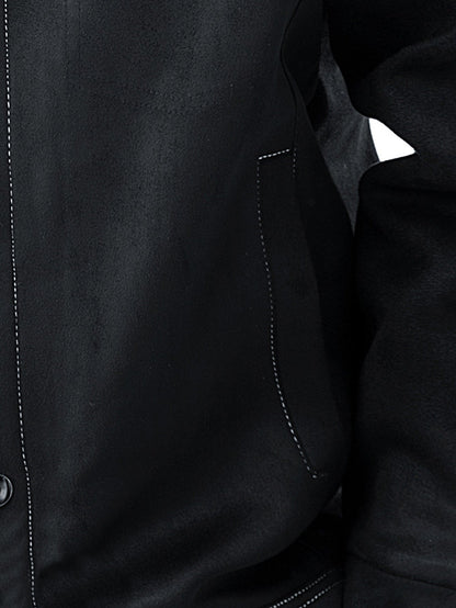 Wildlederjacke mit Teddyfutter