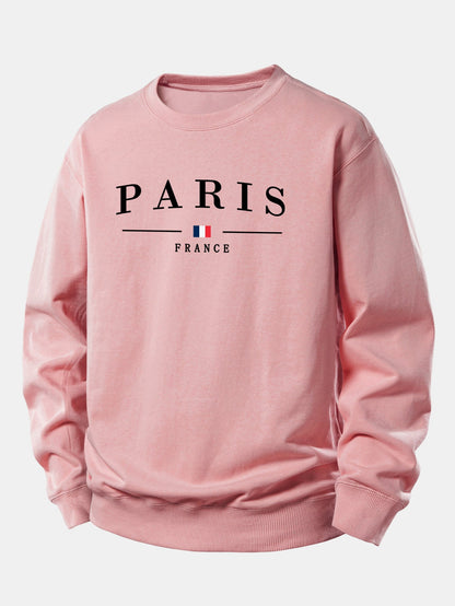 Paris Print Relaxed Fit Sweatshirt