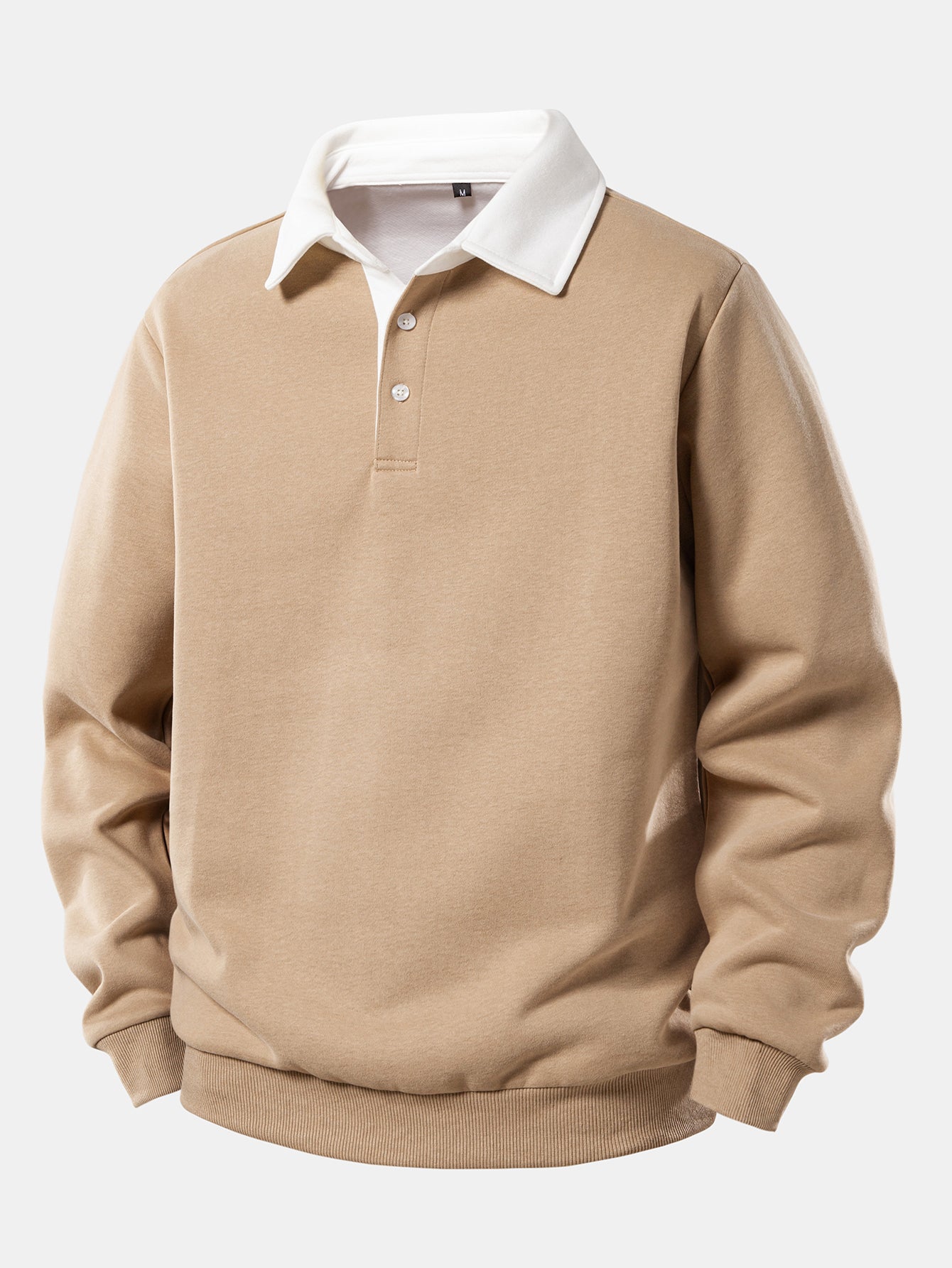 Pullover mit kontrastierendem Poloshirt-Kragen