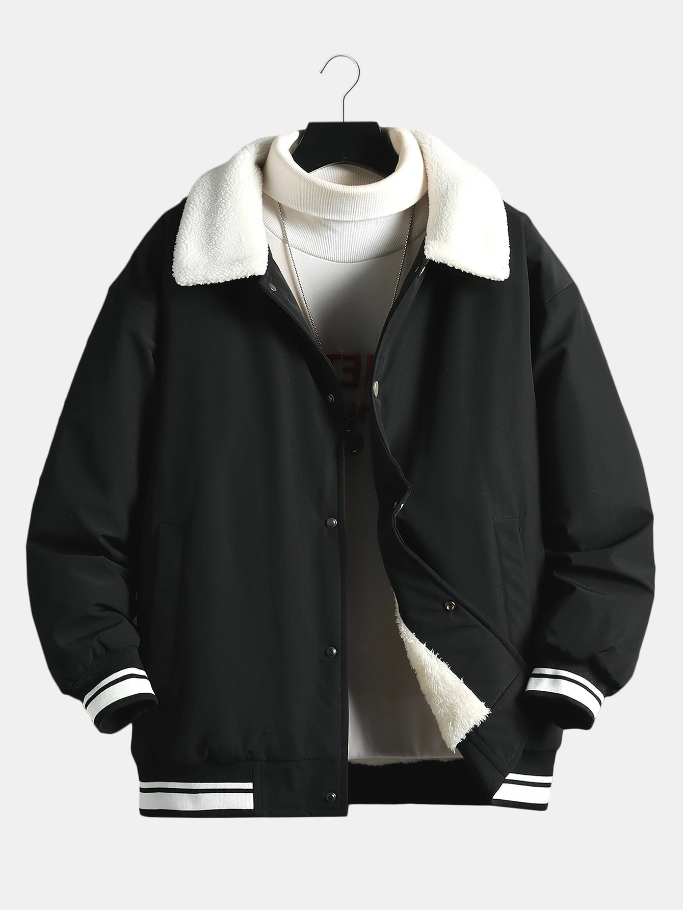 Teddy gefütterte Baseballjacke