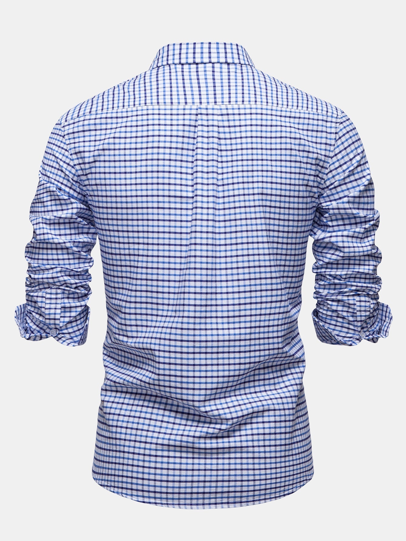 Cowboy Stickerei Baumwolle Kariertes Hemd mit Knöpfen