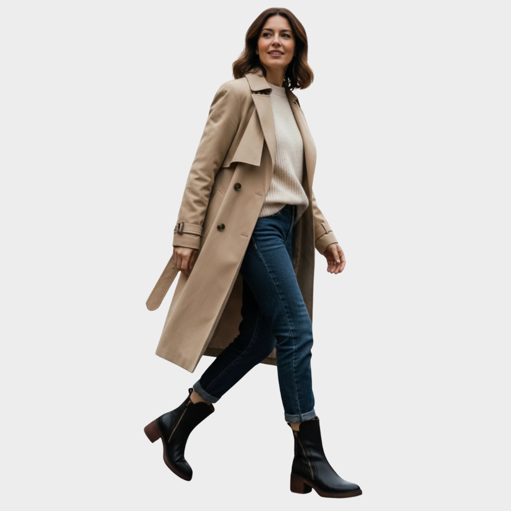 Gabriella | Bequeme Leder-Ankle-Stiefeletten mit Absatz