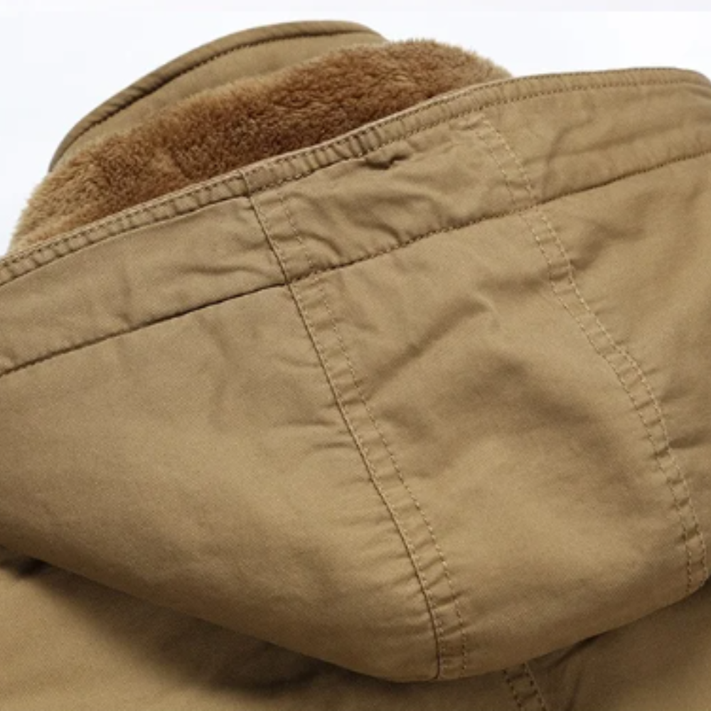 Elegante wattierte Winterjacke aus Baumwolle