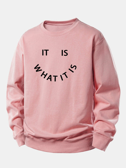 Es Ist Wie Es Ist - Lässig Sitzt Sweatshirt