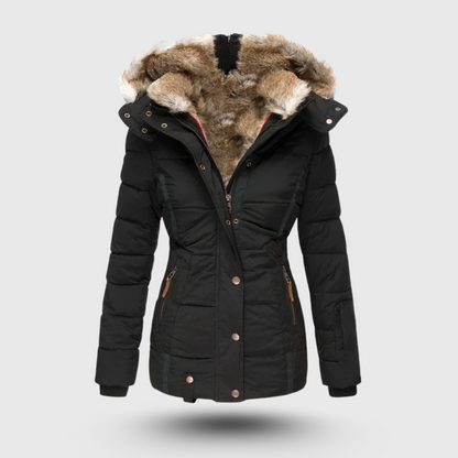 Hanne™ – Winterjacke mit Flauschigem Kragen und Schmaler Passform