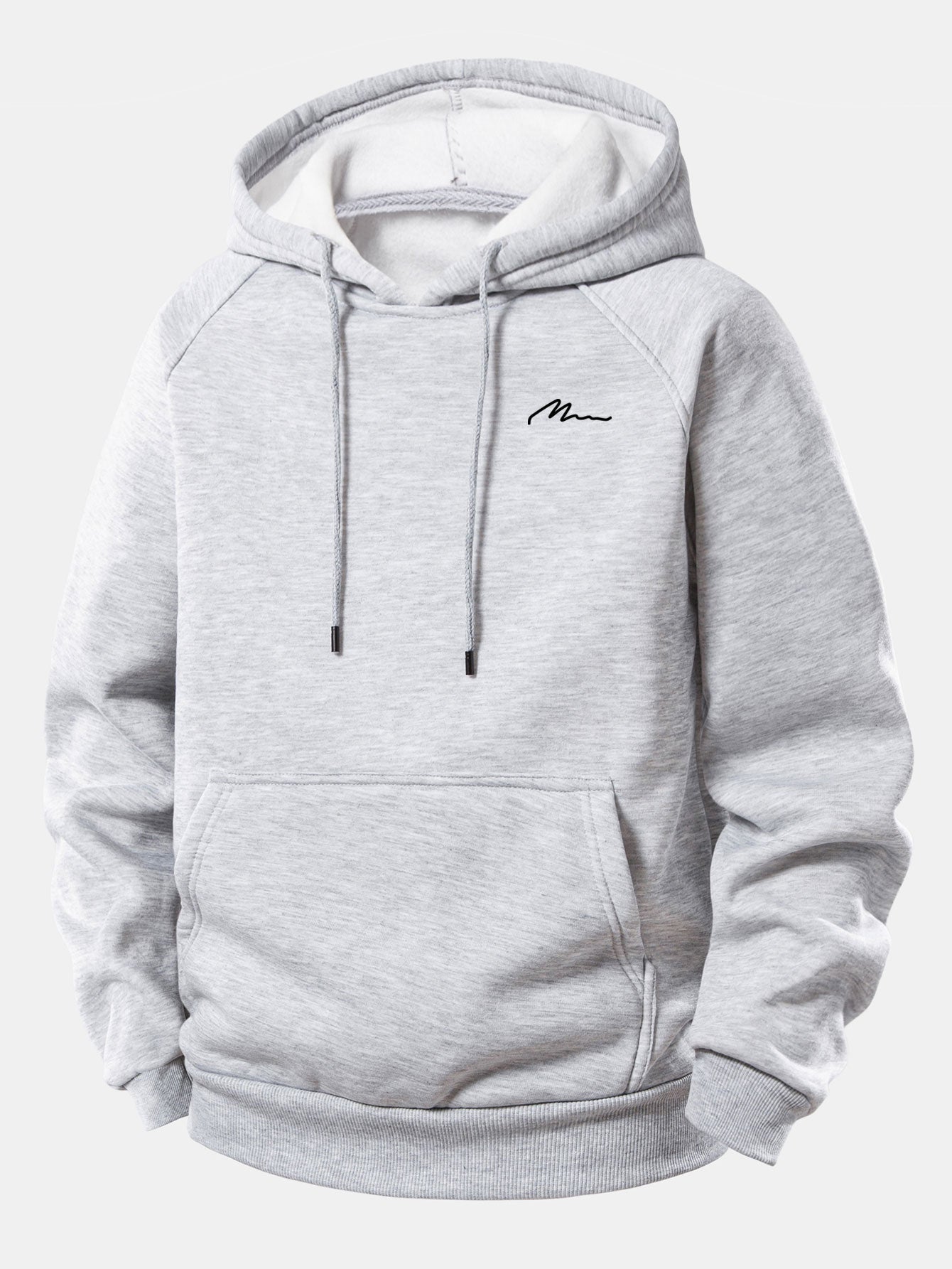 Herrem Hoodie mit Kordelzug und Druckdesign