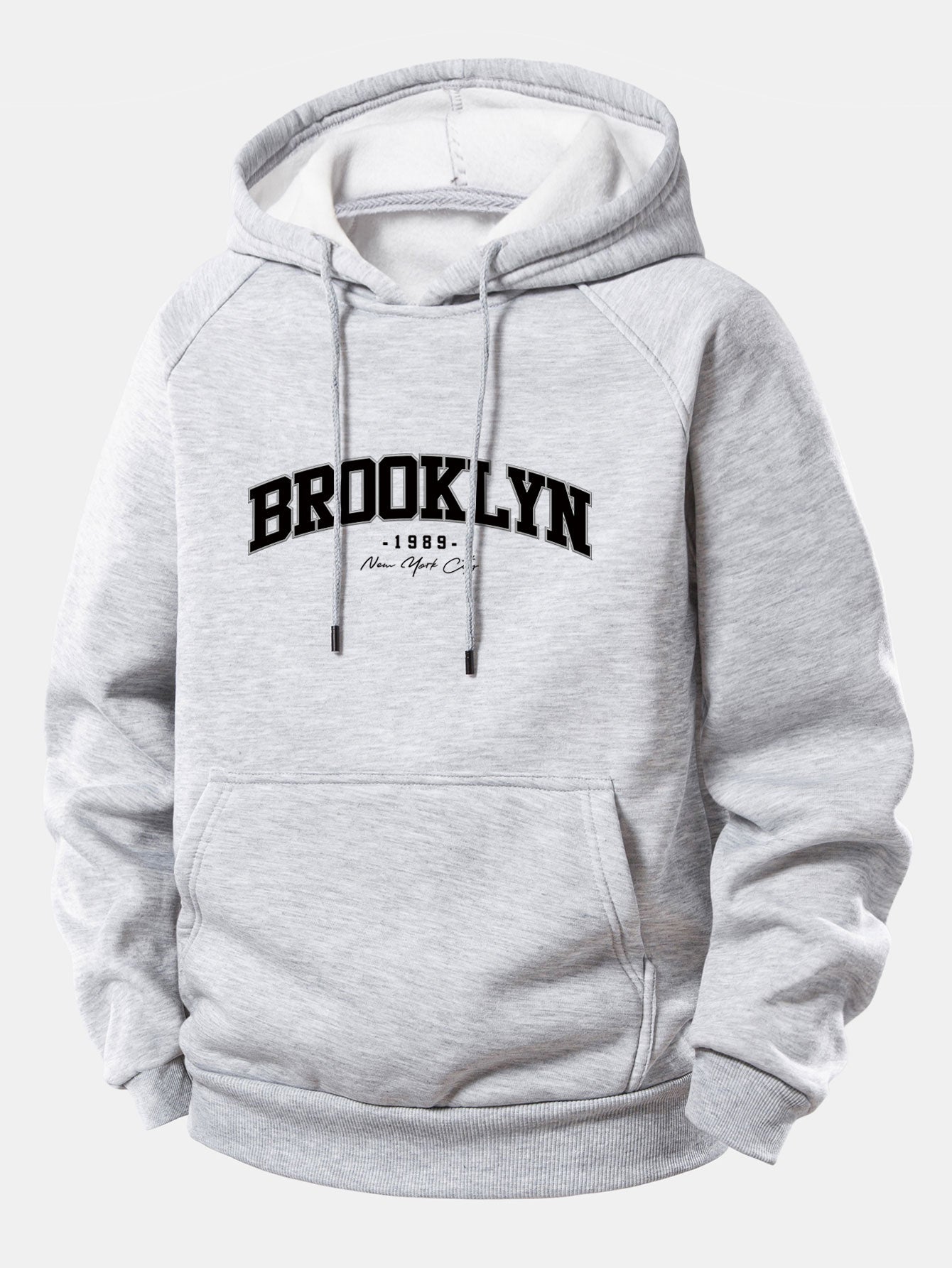Brooklyn Print Kapuzenpullover mit Kordelzug