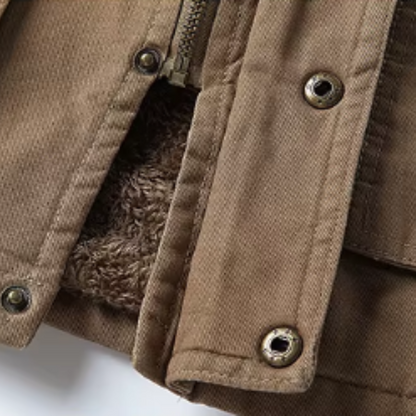 Lässige Winterjacke aus Baumwolle