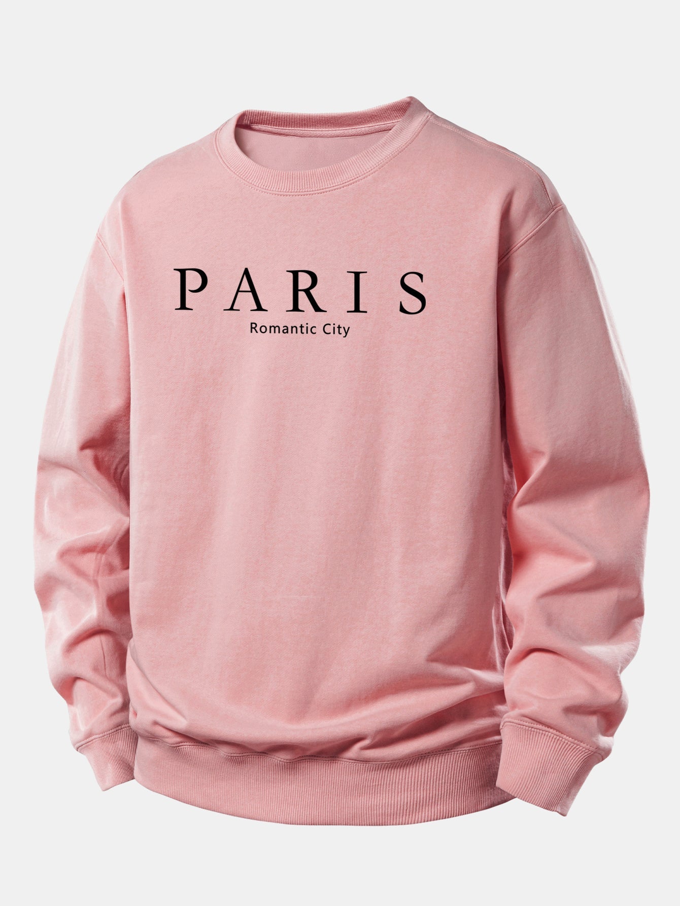 Paris Slogan Druck Locker Geschnittenes Sweatshirt