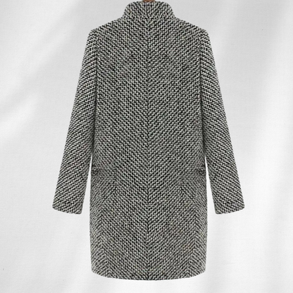 Edith | Warm gefütterter Fischgrät-Mantel