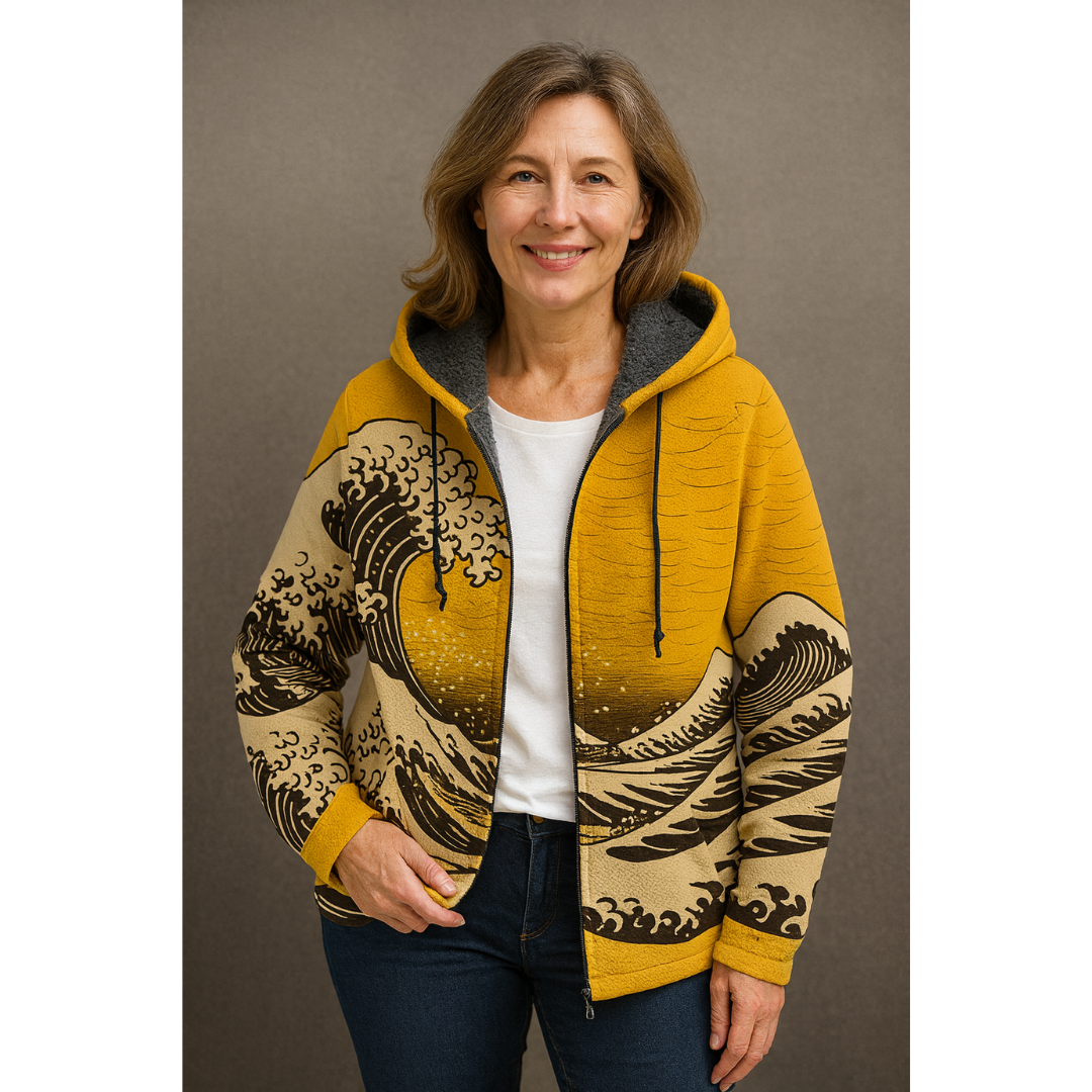 Nalha | Luxuriöser kunstinspirierter Cardigan