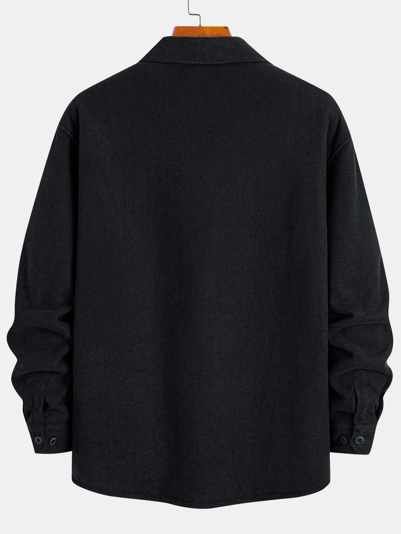 Teddygefüttertes Cordhemd mit langen Ärmeln