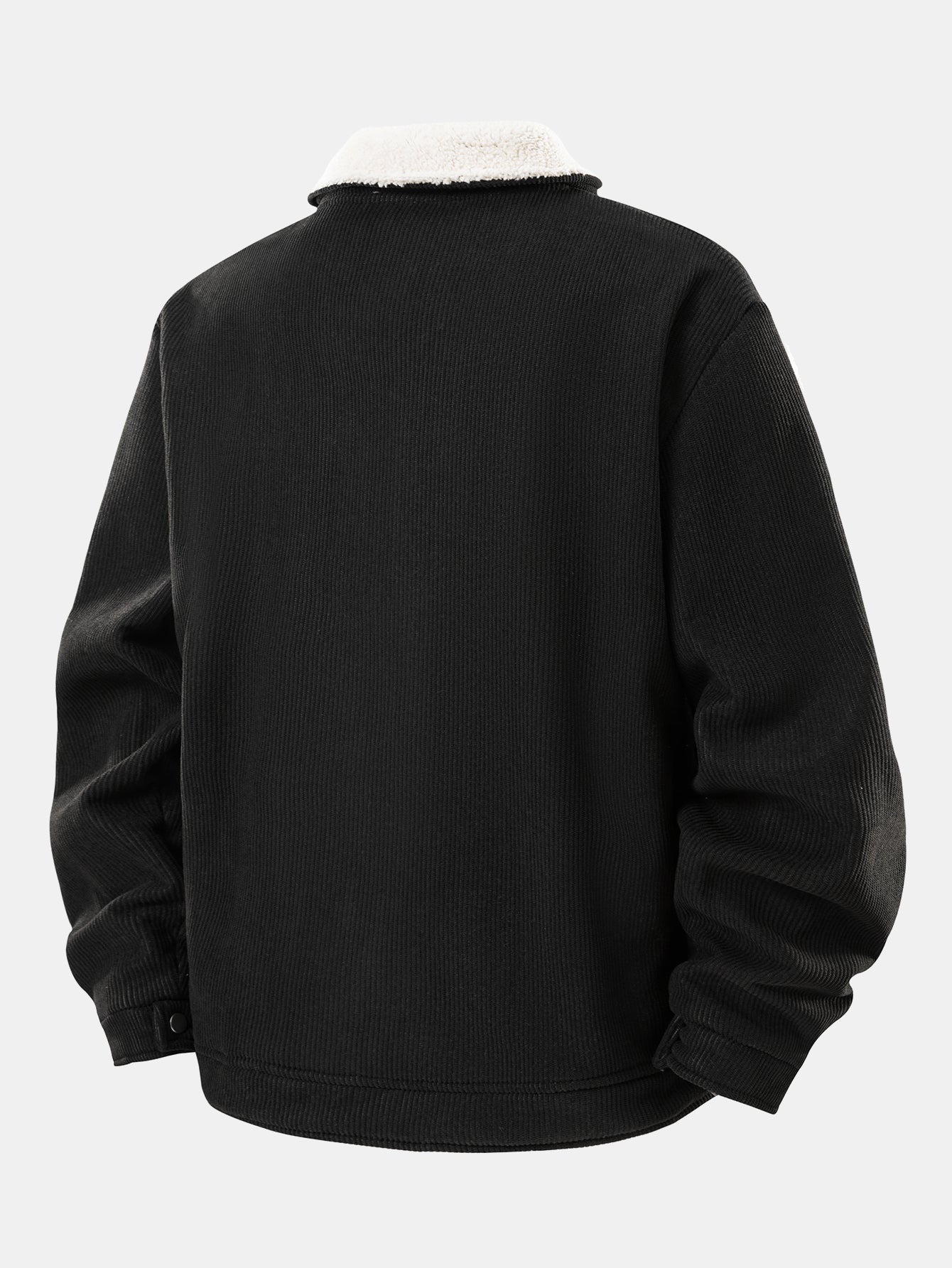 Teddygefütterte Cordjacke mit Reißverschluss