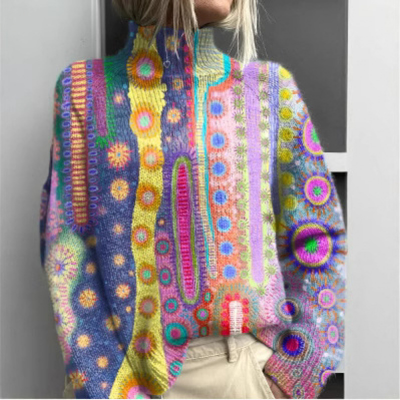 Celu - Lebendiger Rollkragenpullover