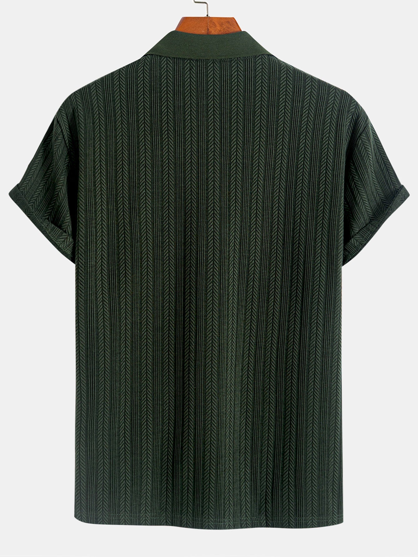 Strukturiertes Polo mit Reißverschluss