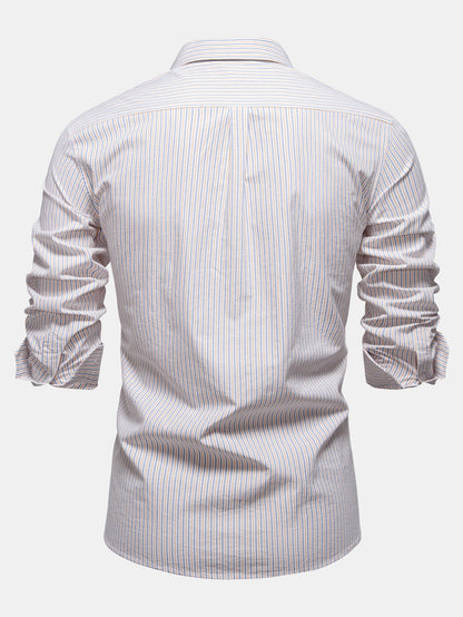 Cowboy Stickerei Baumwolle Kariertes Streifenhemd