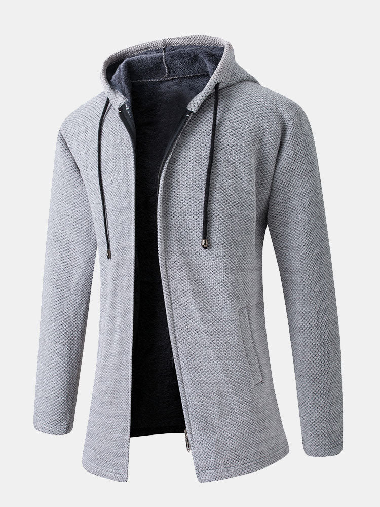 Langärmliger Kapuzenpullover