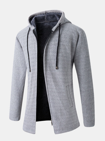 Langärmliger Kapuzenpullover