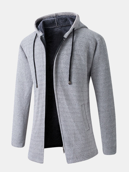 Langärmliger Kapuzenpullover