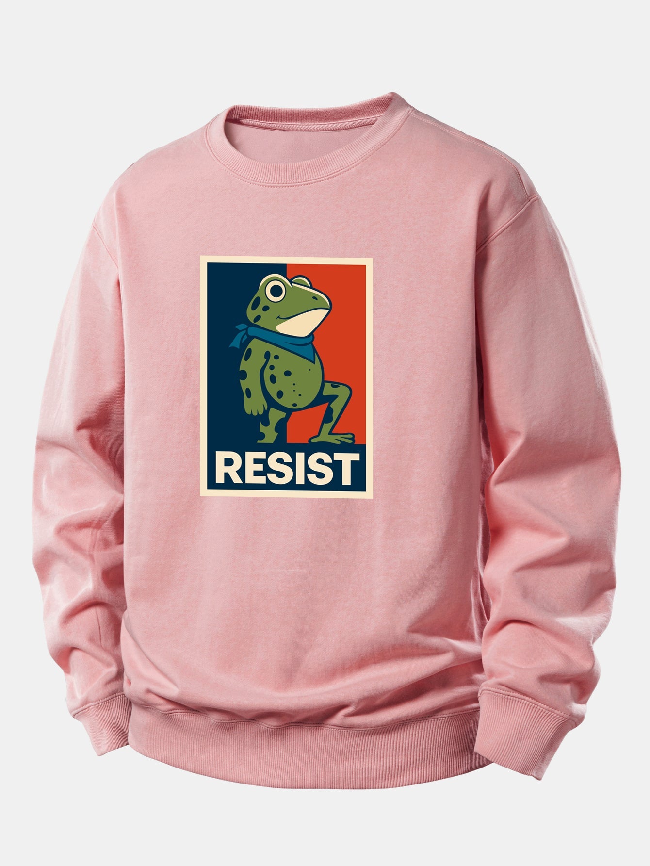 Resist Froschdruck Locker sitzendes Sweatshirt
