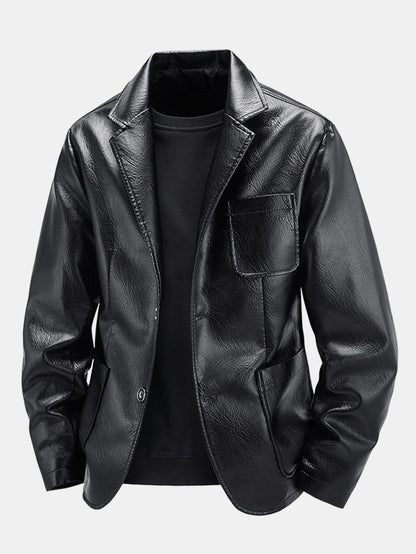 PU-Leder Blazer