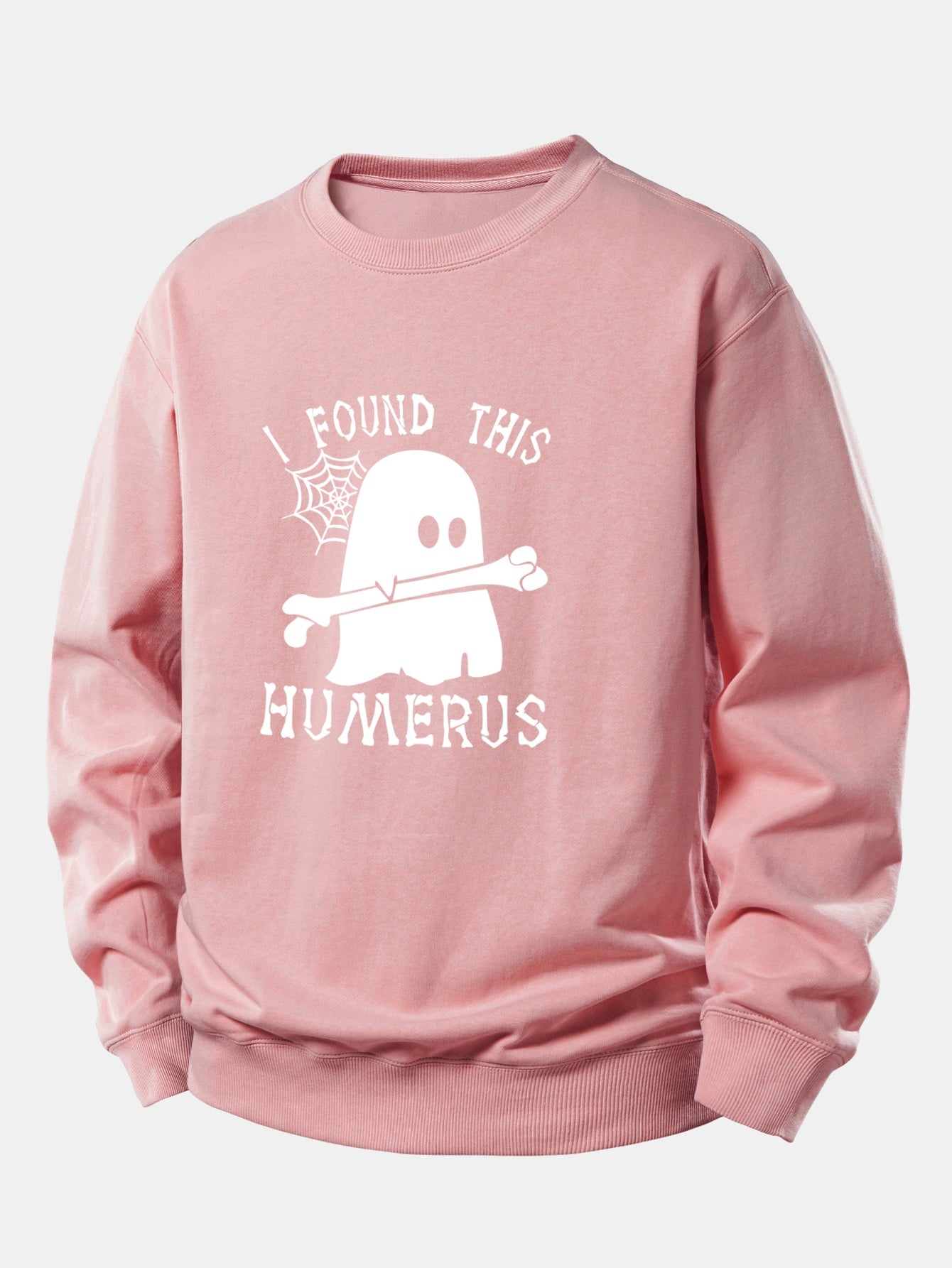 Ghost Fand Humerus Druck Sweatshirt mit lockerem Sitz
