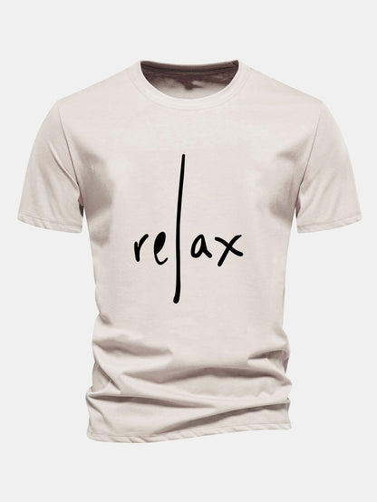 Regular Fit Entspanntes Bedrucktes Baumwoll-T-Shirt