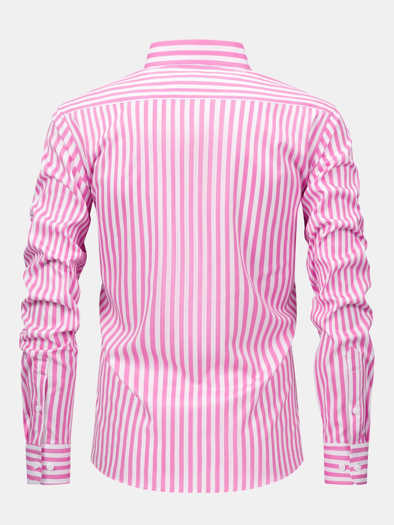 Gestreiftes Langarmhemd mit Knopfverschluss